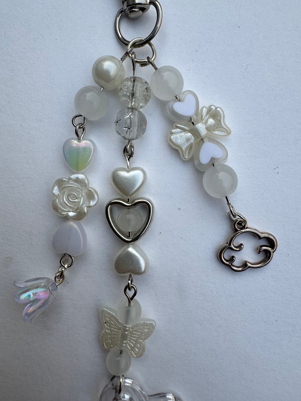 white star keychain