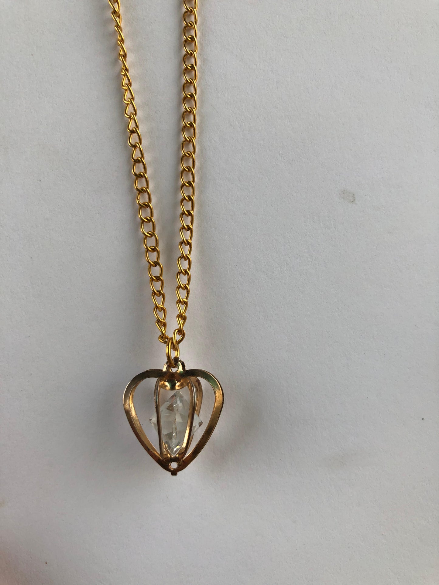 Heart crystal pendant