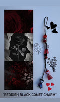 Reddish Black Comet Charm