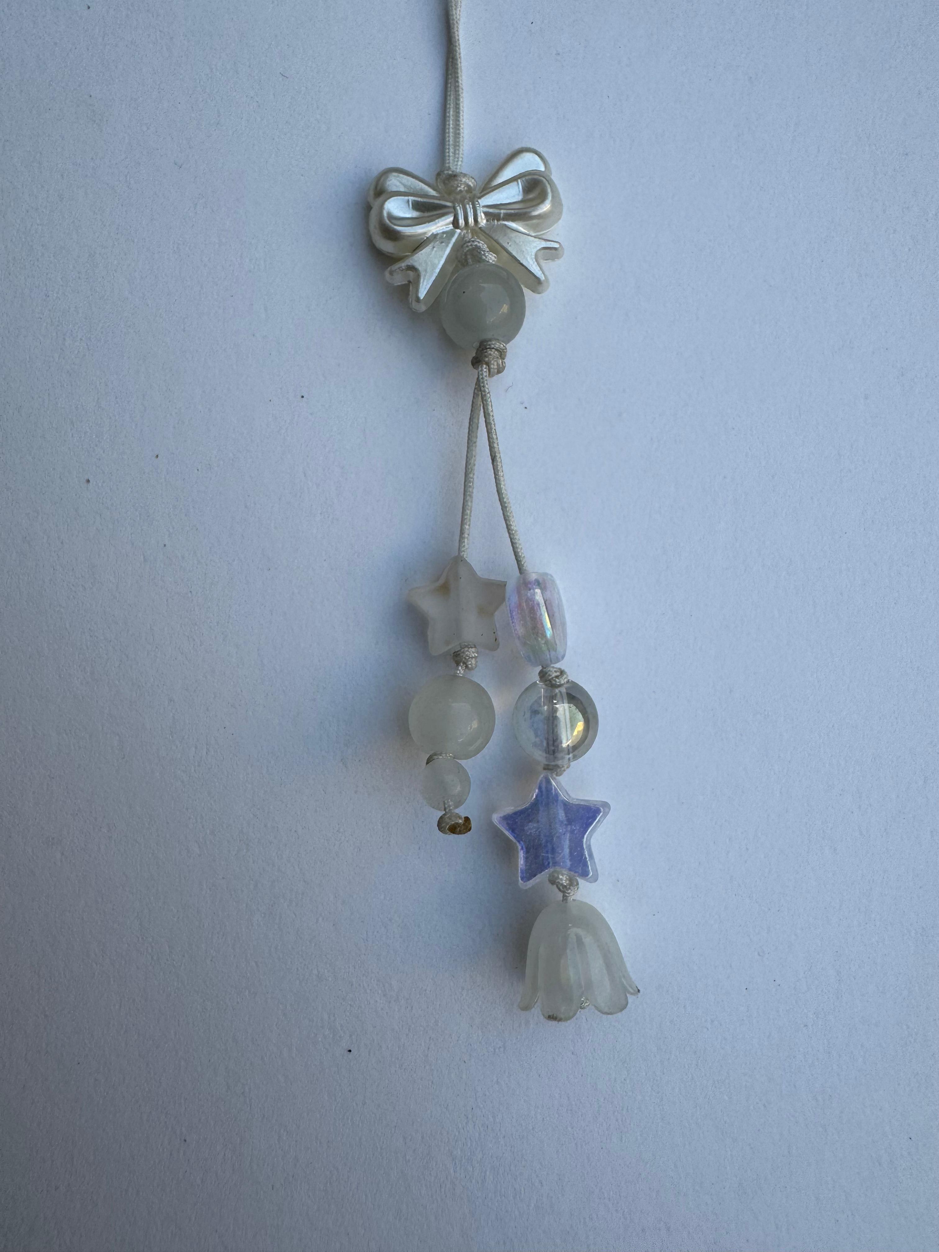 White Bow Charm