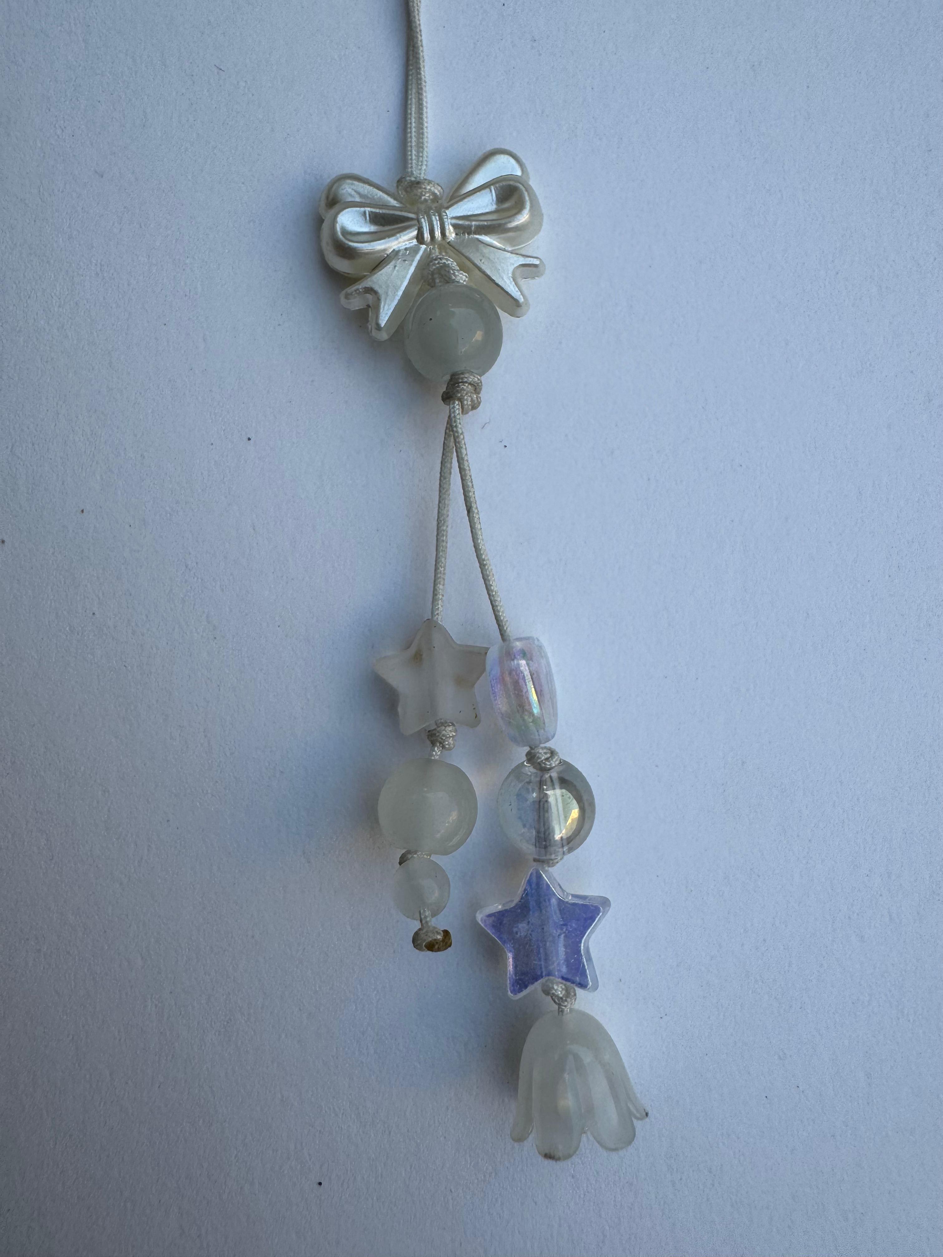 White Bow Charm
