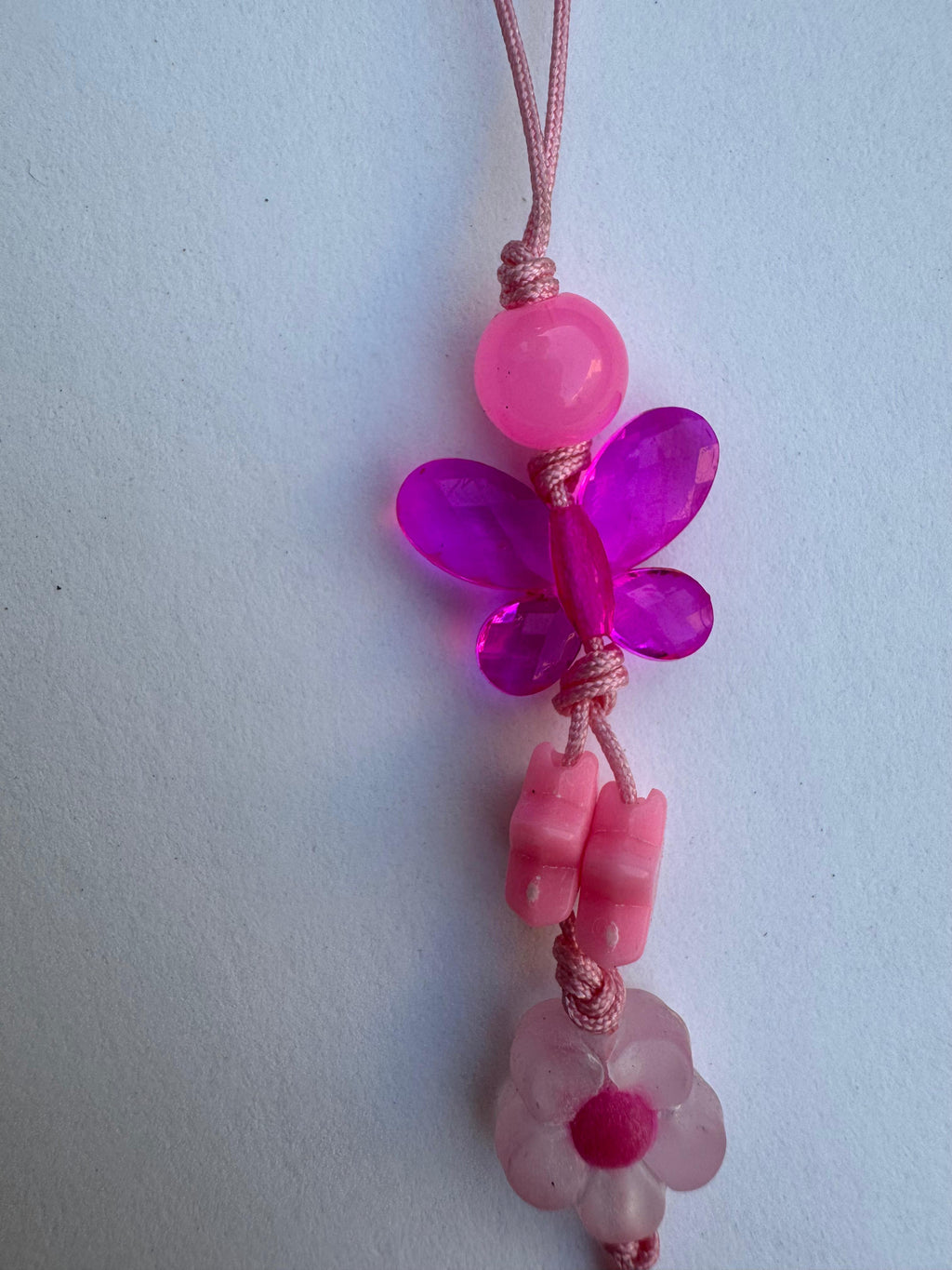 Pink Blossom Phone Charm
