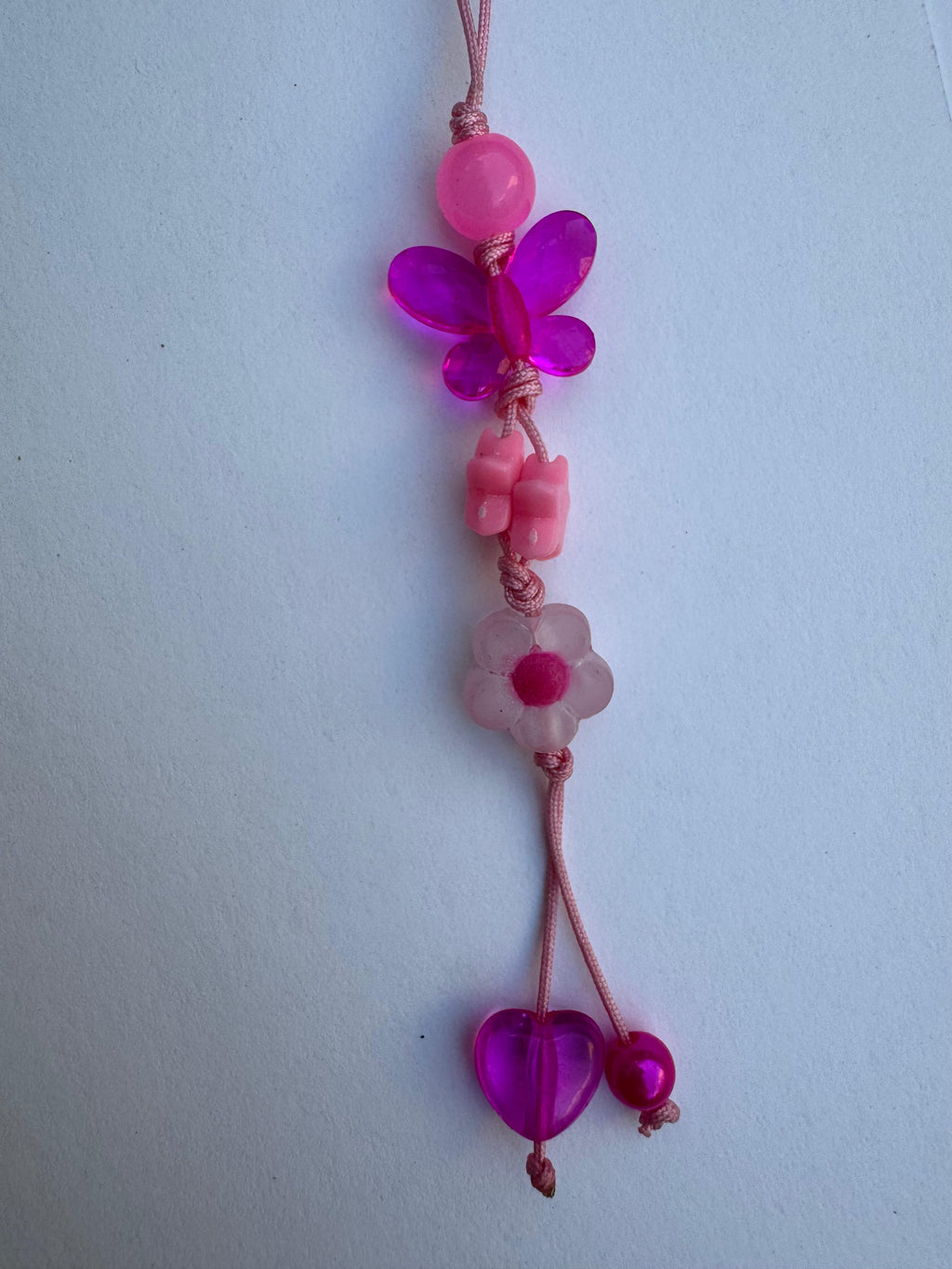 Pink Blossom Phone Charm
