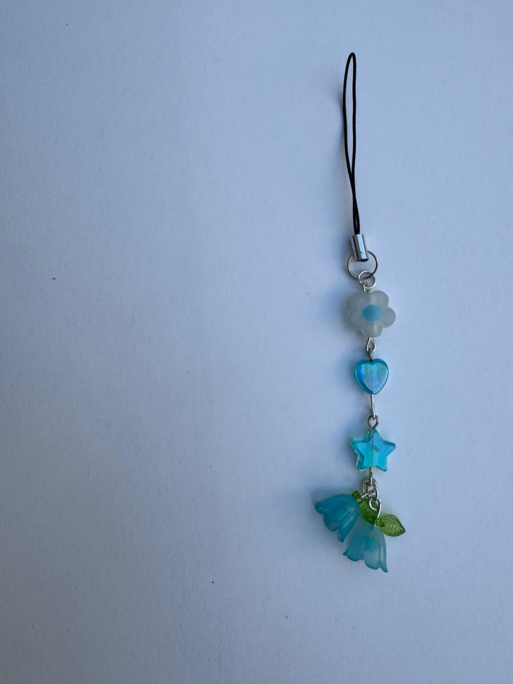 Blue Floral fantasy Phone Charm