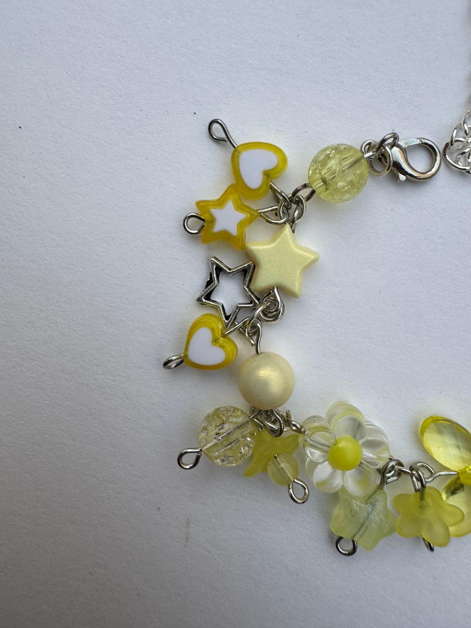 Yellow butterfly bracelet