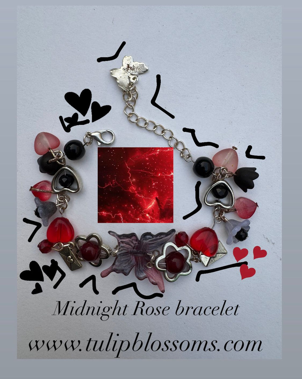 Midnight Rose Bracelet