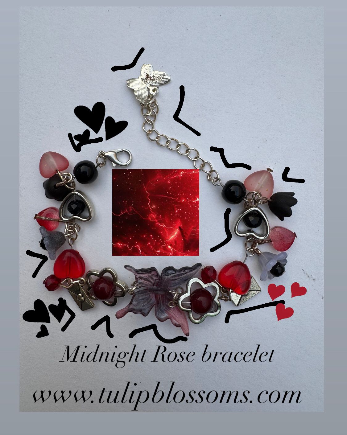 Midnight Rose Bracelet