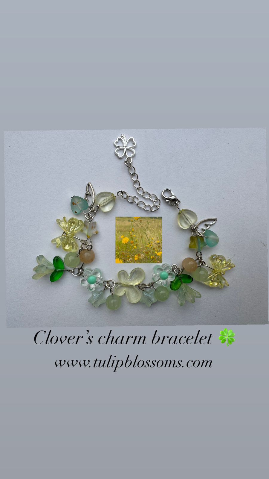 Clovers  Charm Bracelet