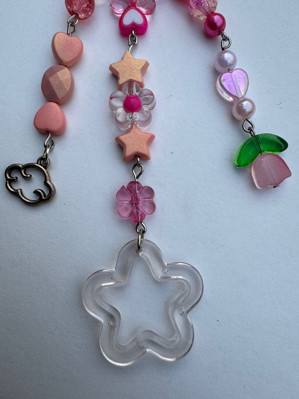 Pink Star Keychain