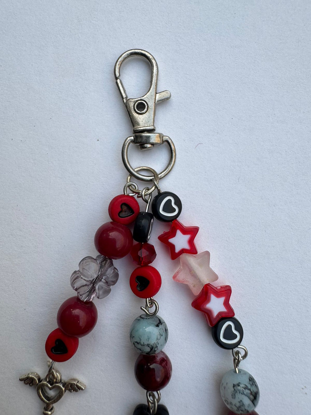 Reddish Black Star Keychain