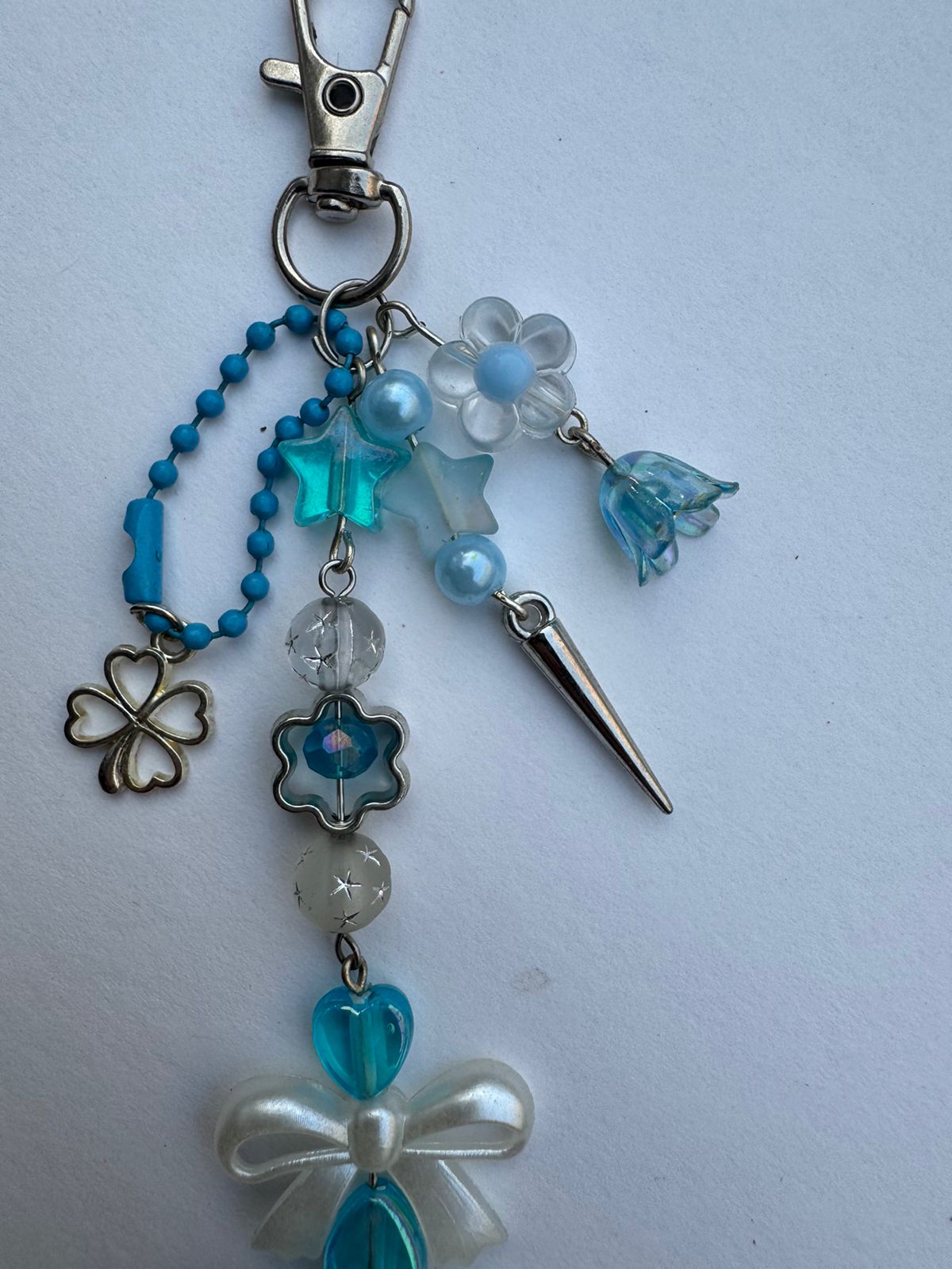 Blue Bell flower  Keychain