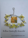 Yellow butterfly bracelet