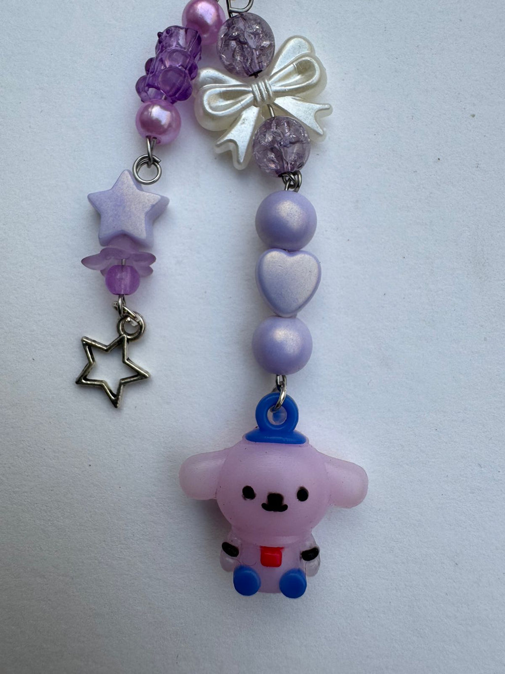 Purple Bow Phone Charm