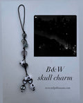 B & W Phone Charm