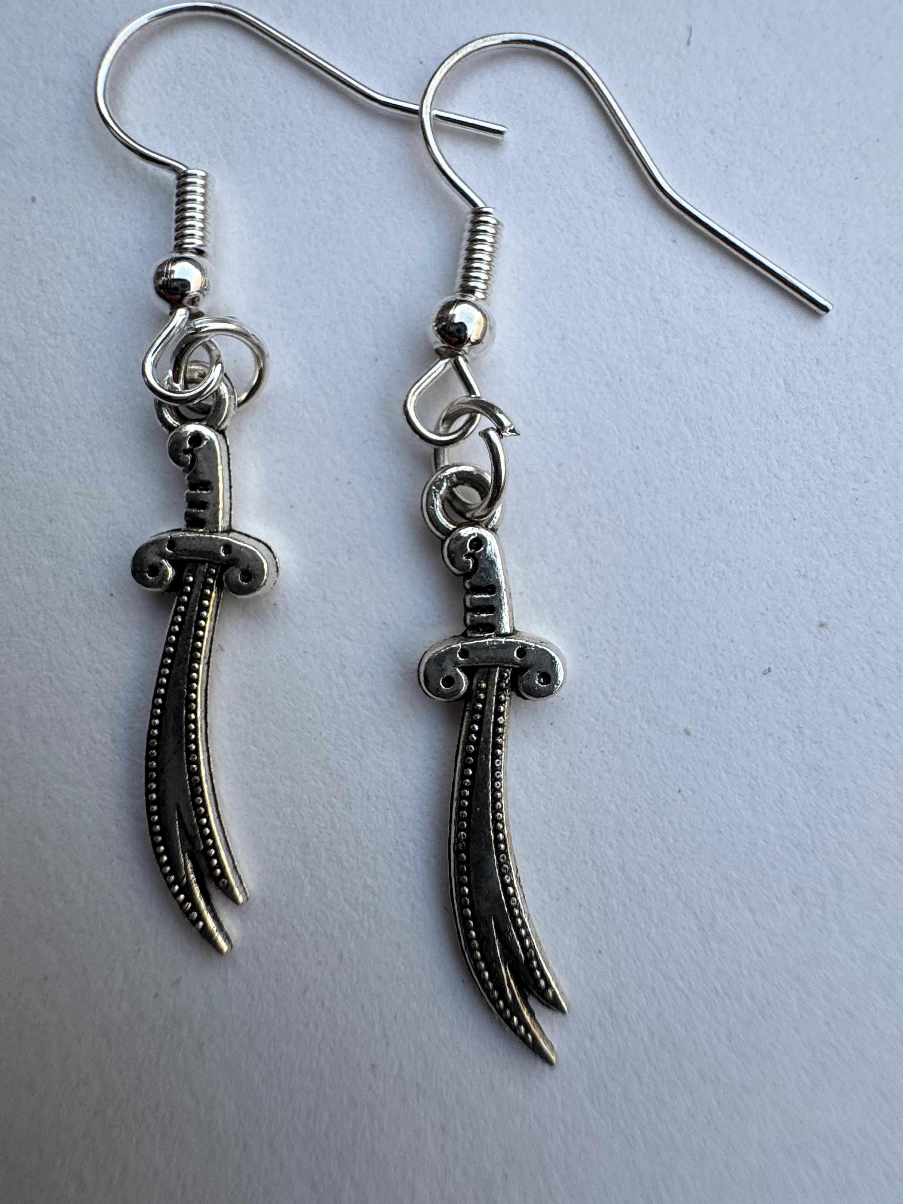 Sword Charm Earrings