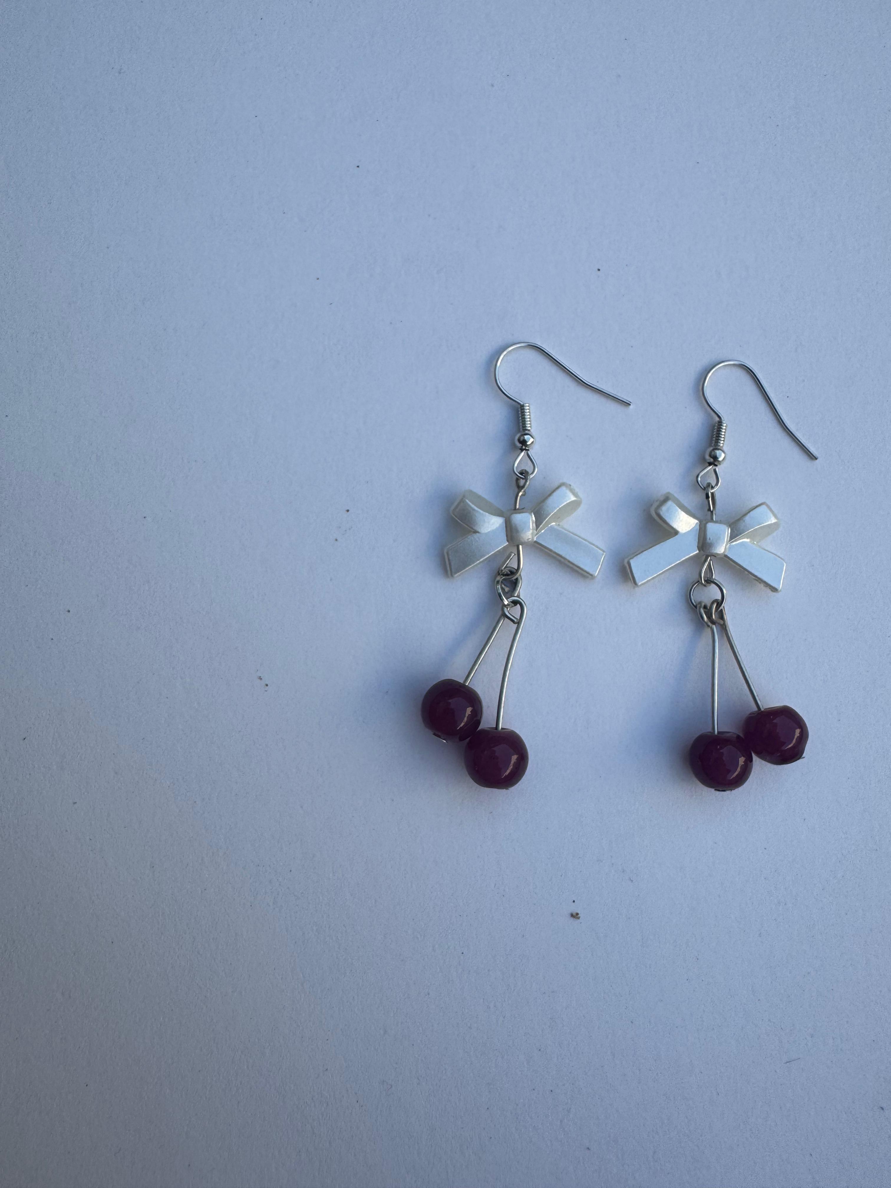 Plum Bow Earrings