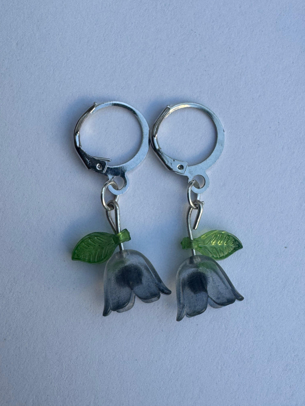 Black bellflowers earrings