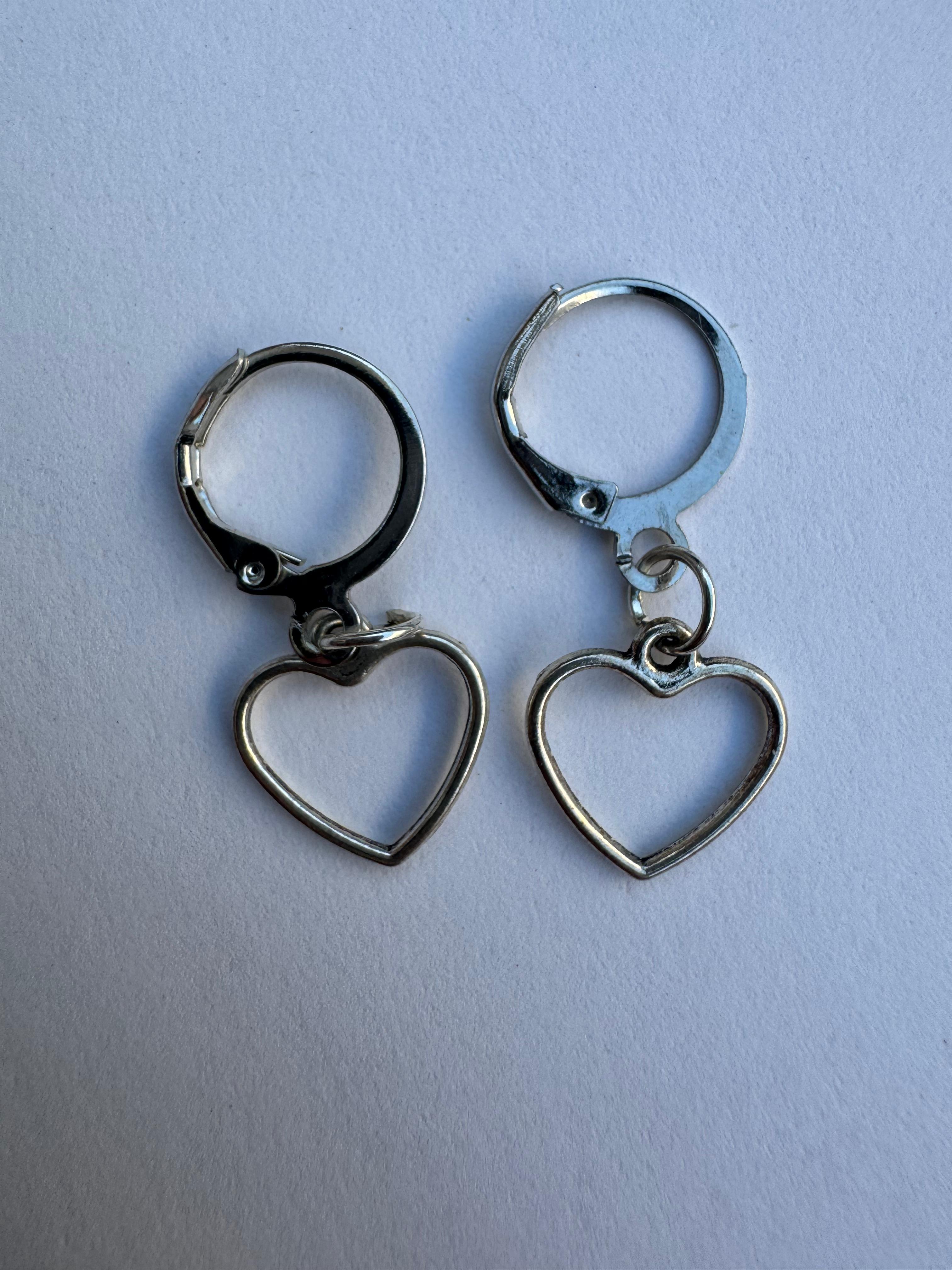 Heart Charm Earrings