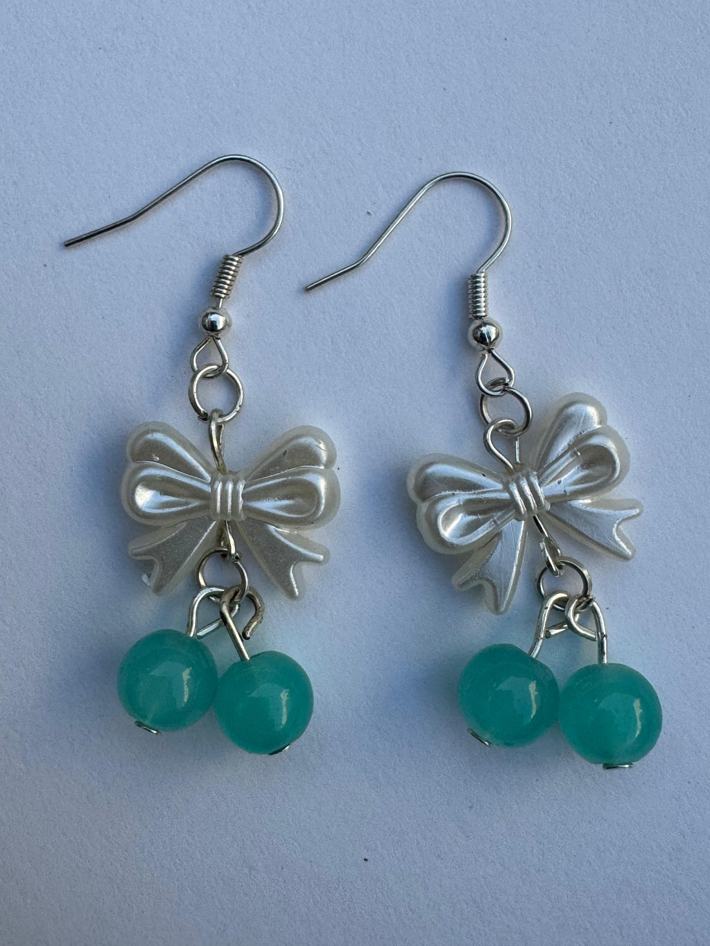 Blue Bows Earrings