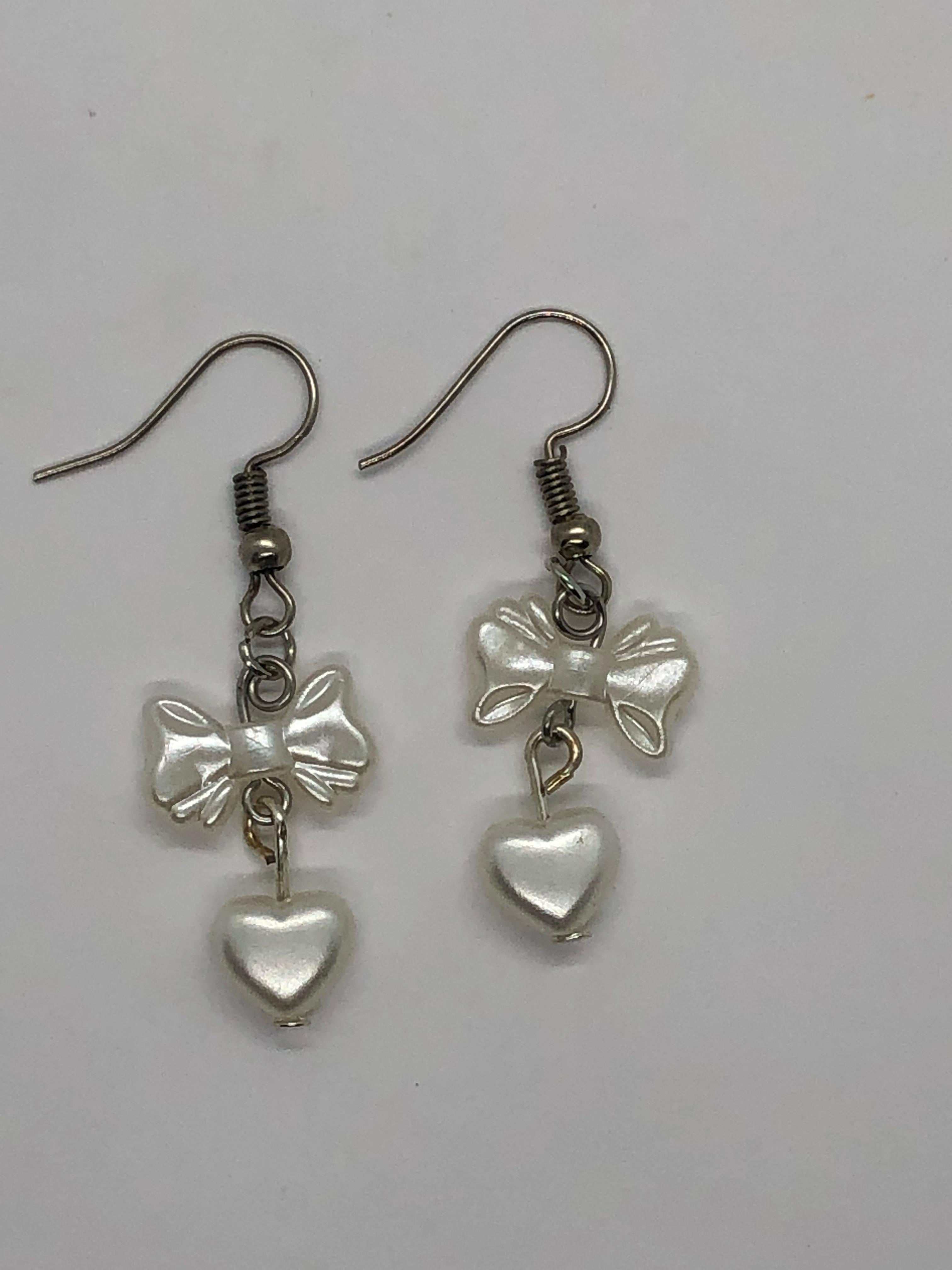Bow Heart Earring