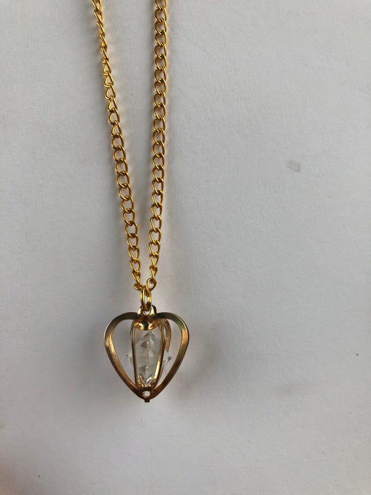 Heart crystal pendant