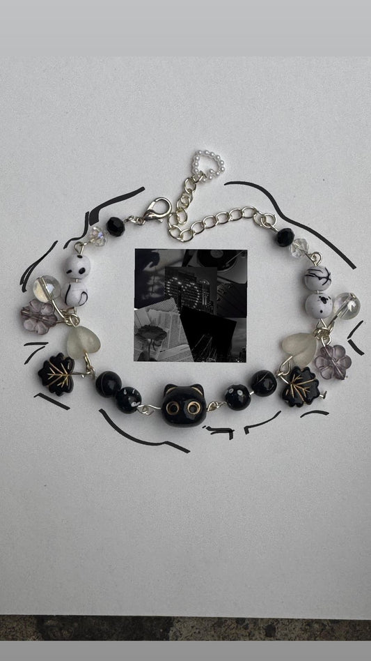 Black cat bracelet