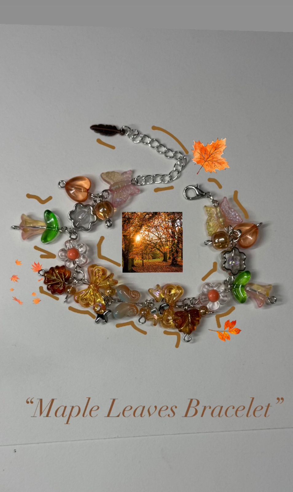 Maple leaves bracelet