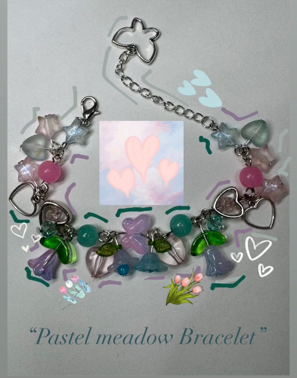 Pastel meadow bracelet
