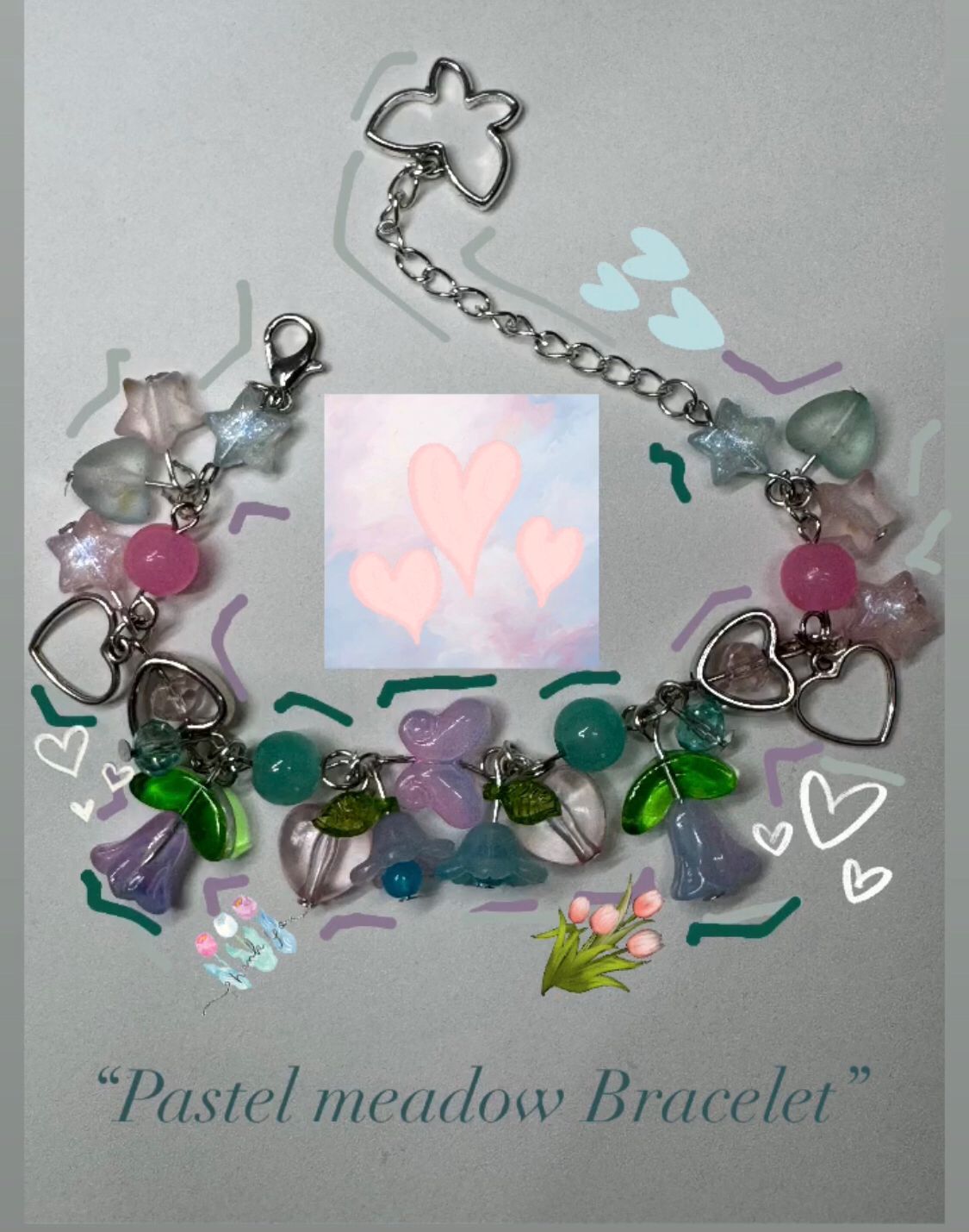 Pastel meadow bracelet