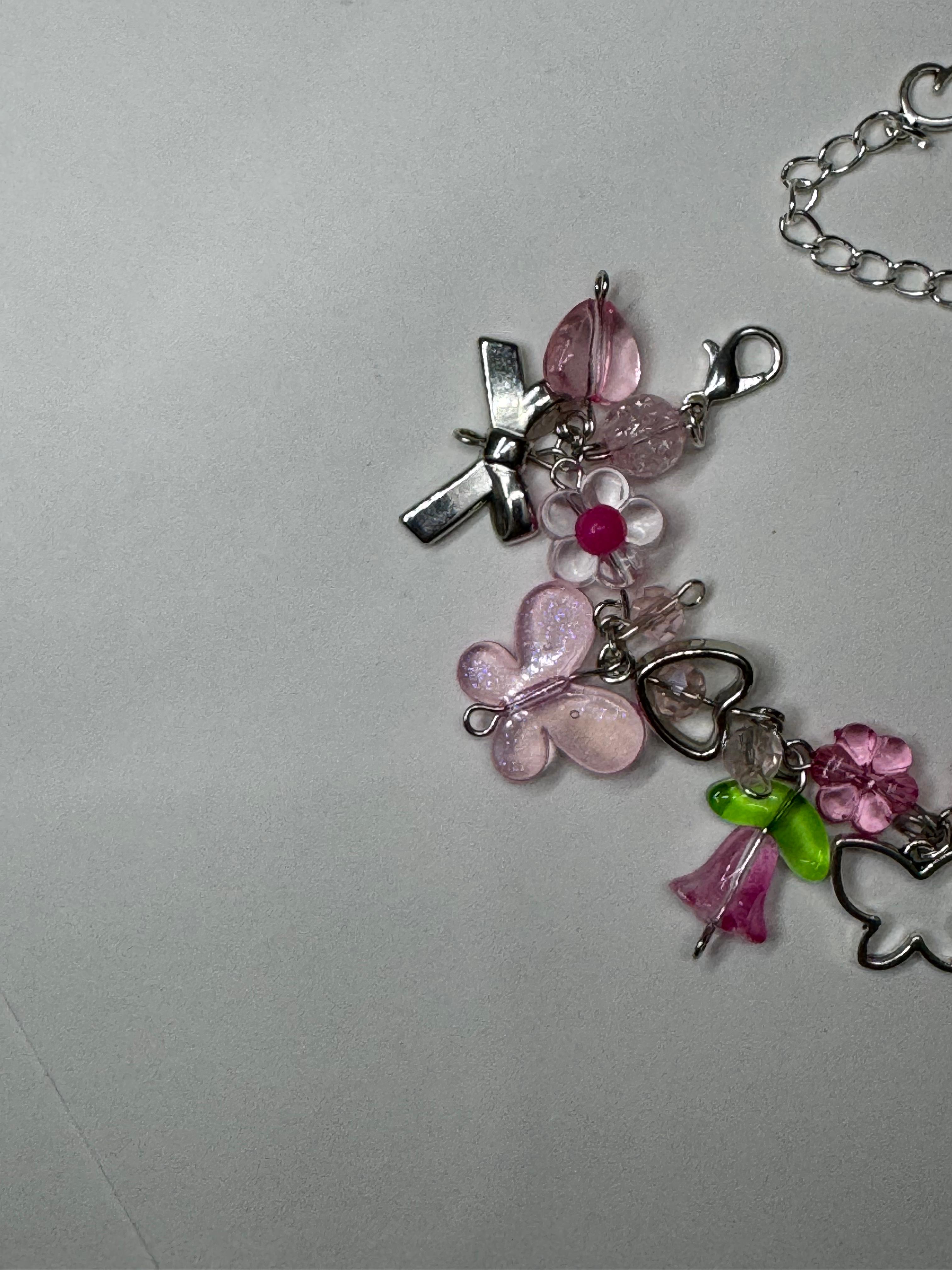 Pink blossom bracelet