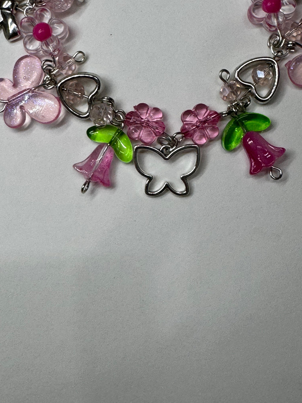 Pink blossom bracelet