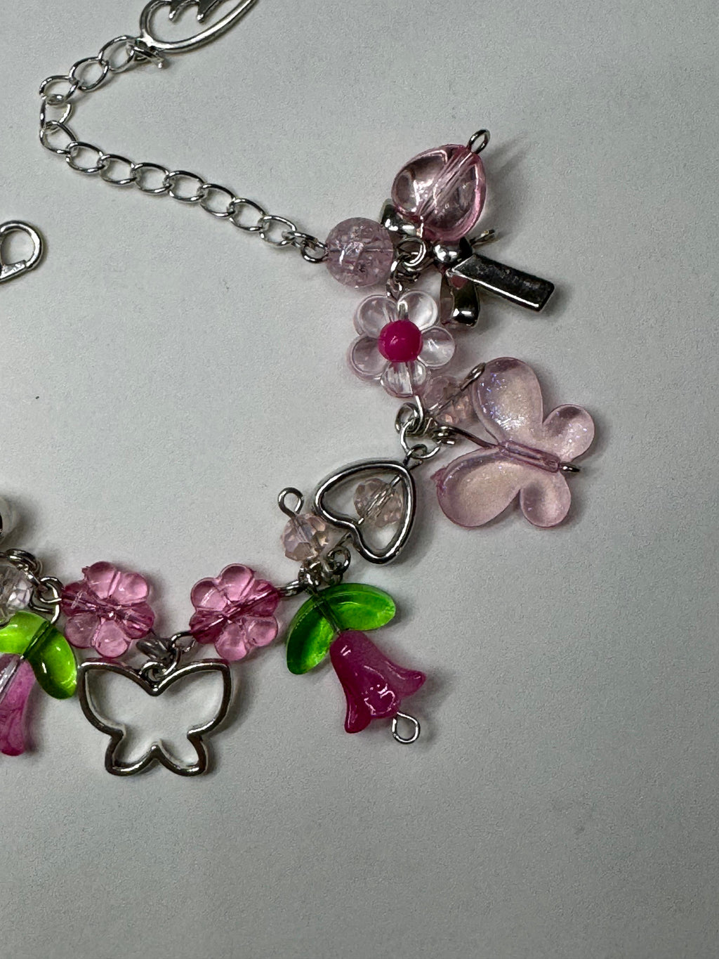 Pink blossom bracelet