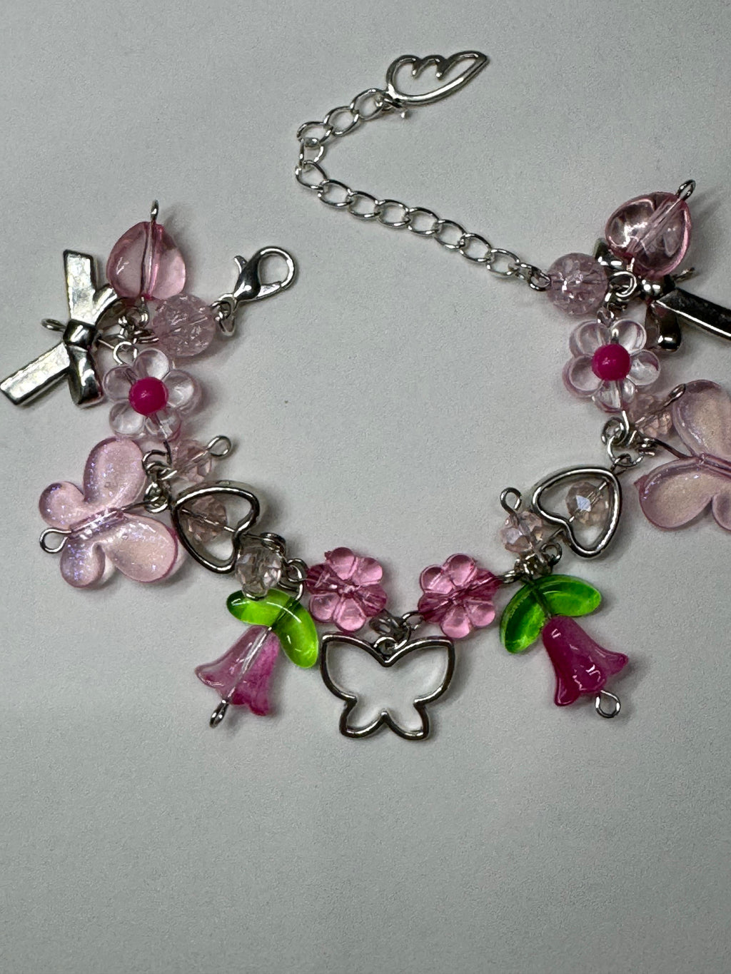 Pink blossom bracelet
