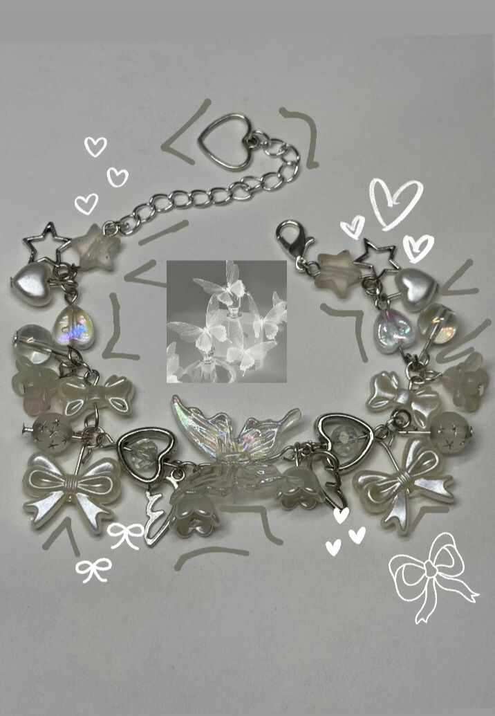 White butterfly bracelet