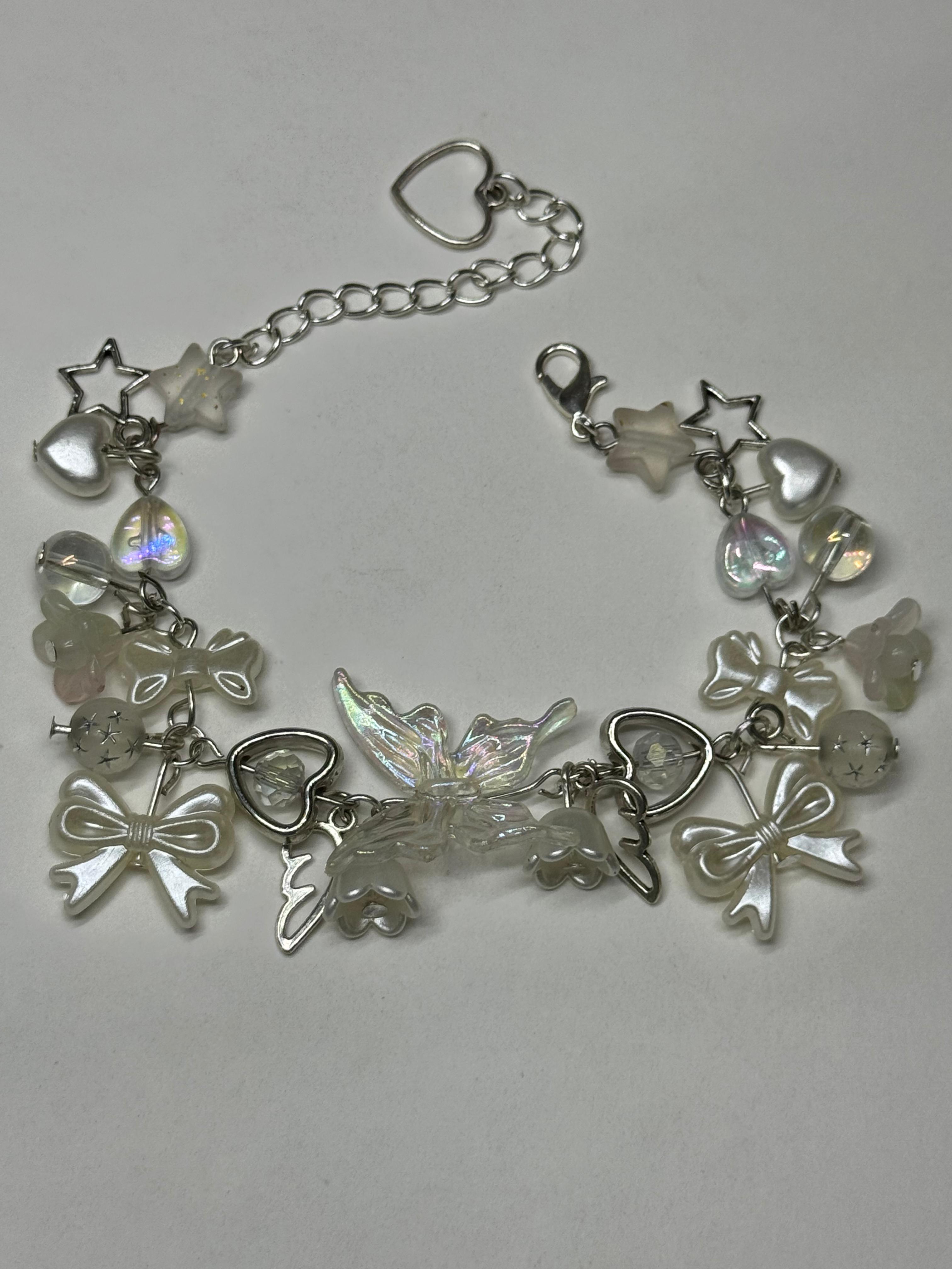 White butterfly bracelet