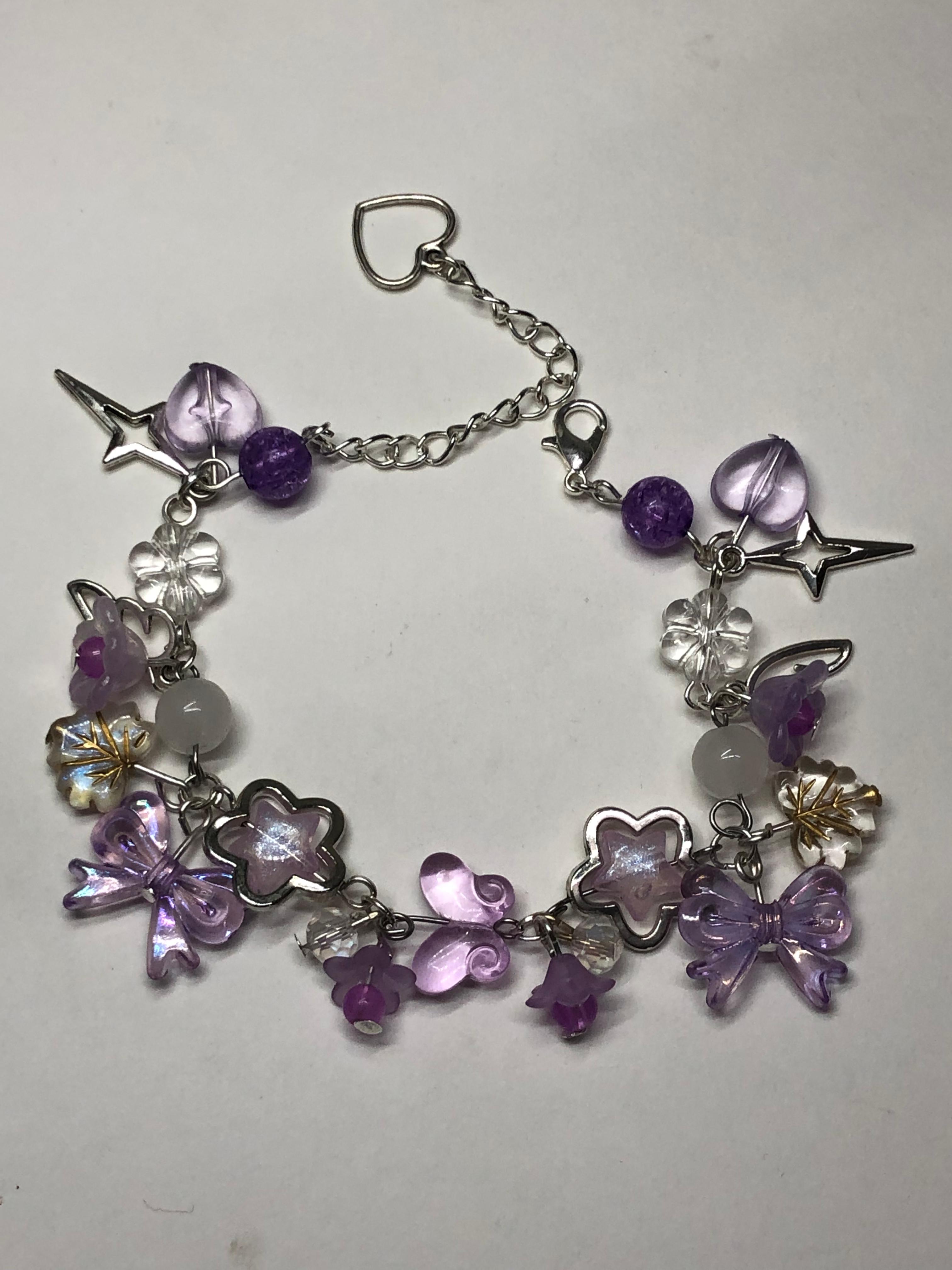 Lavendar whimsy bracelet