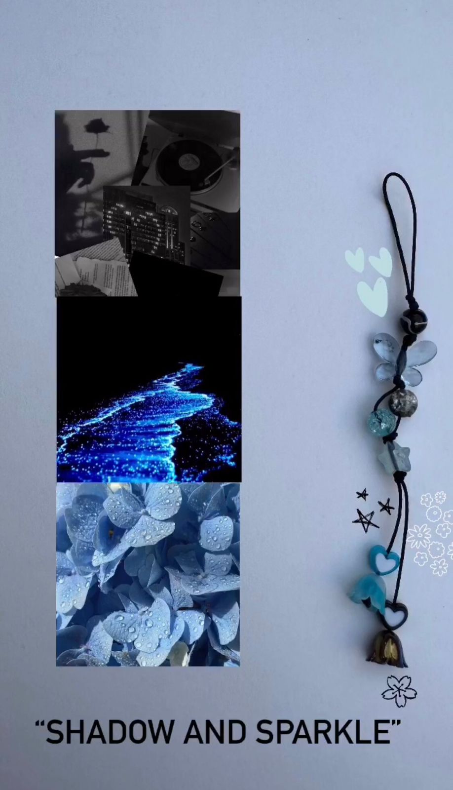 Shadow and Sparkle Phone Charm