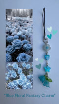 Blue Floral fantasy Phone Charm