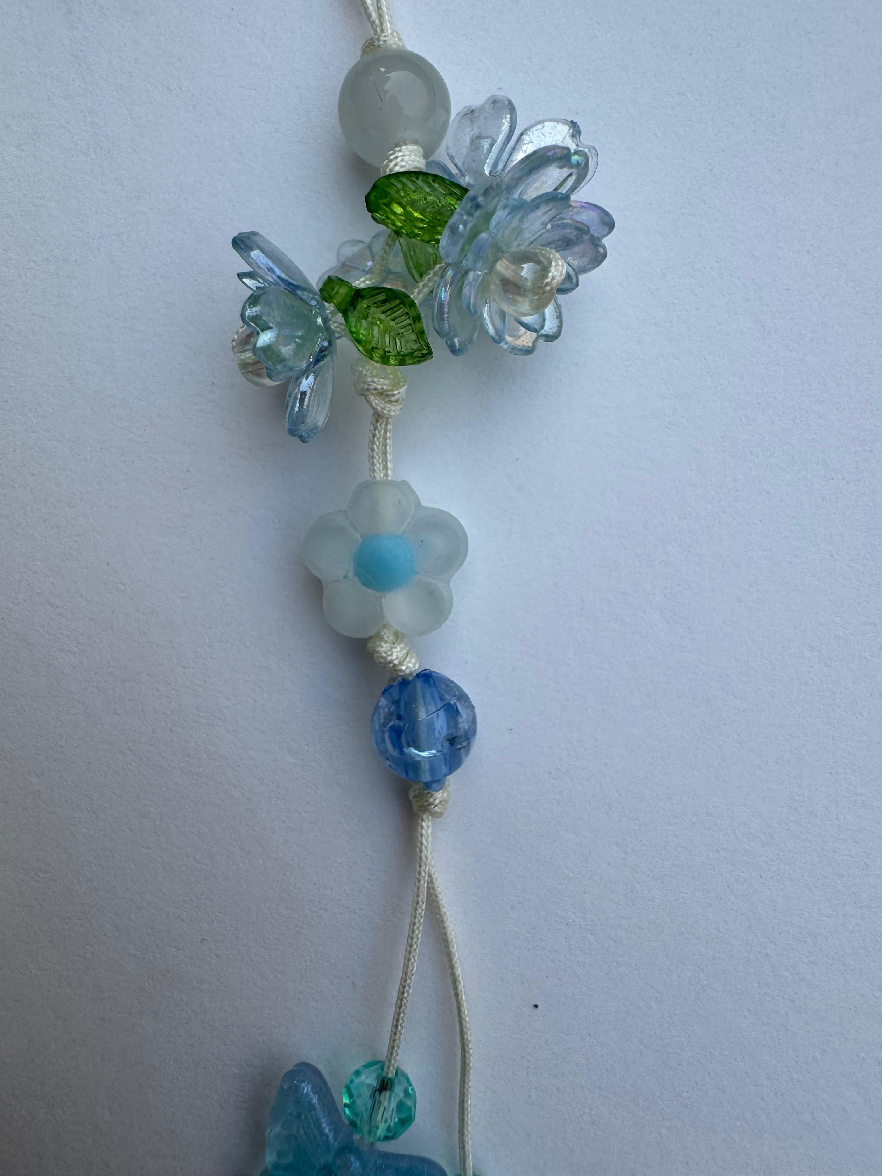 Blue Floral Charm