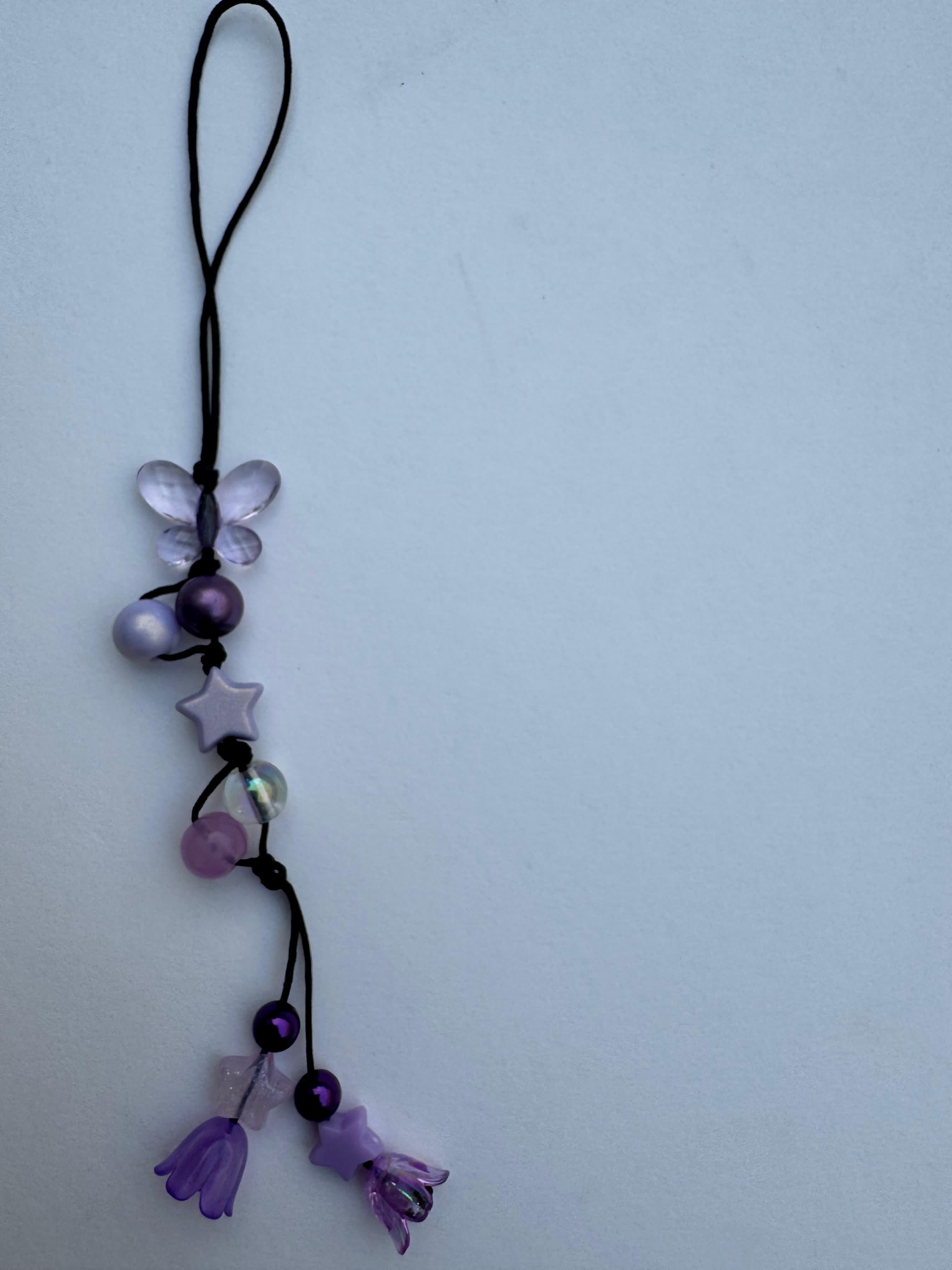 Lavendar Floral Charm