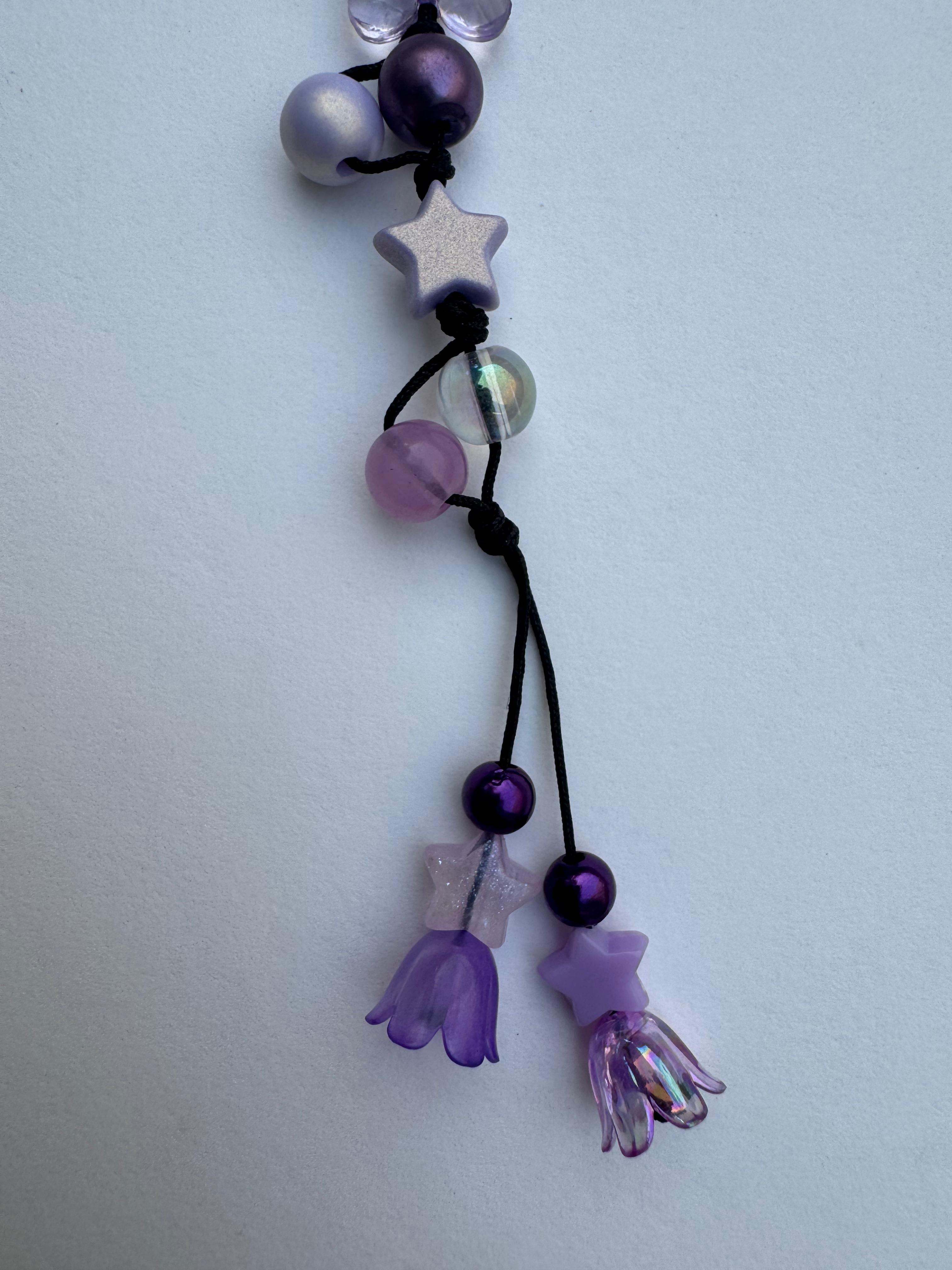 Lavendar Floral Charm