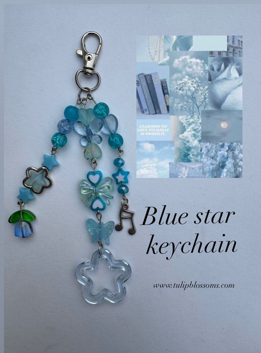 Blue star Keychaim