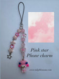 Pink Star Phone Charm