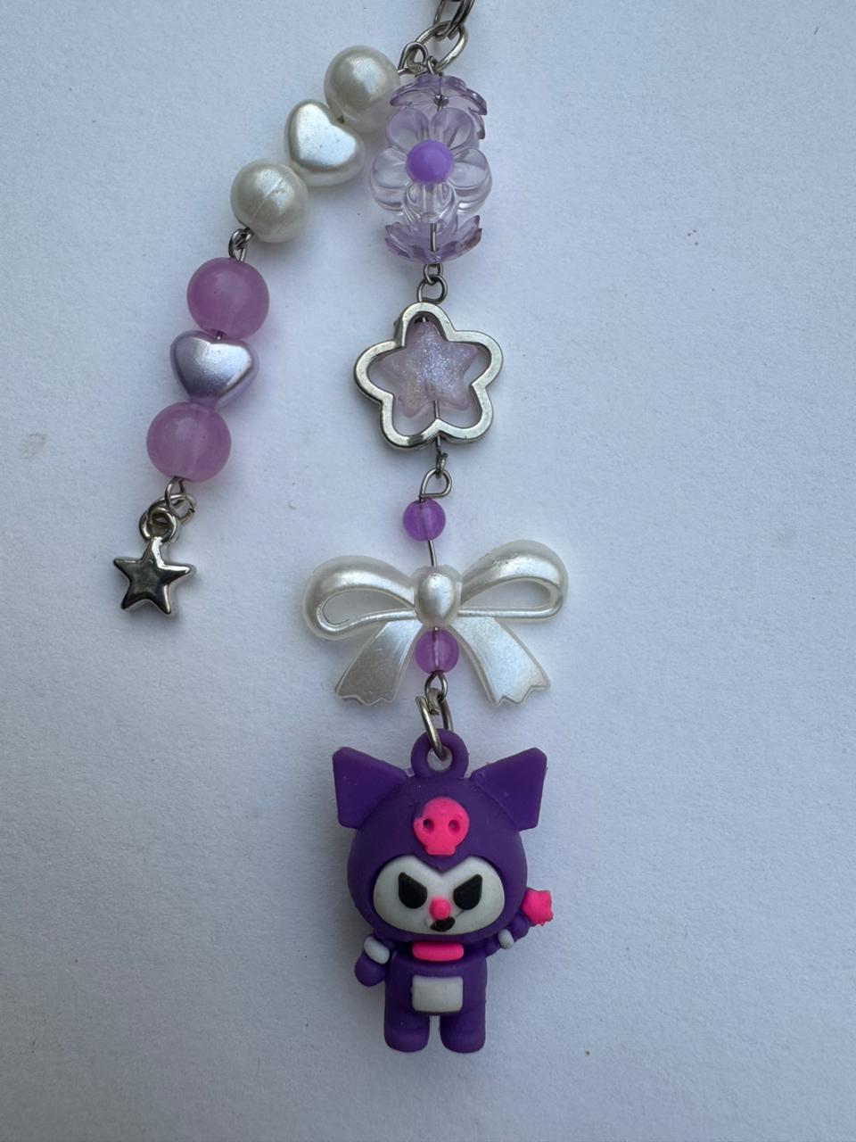 Purple Kuromi Phone Charm