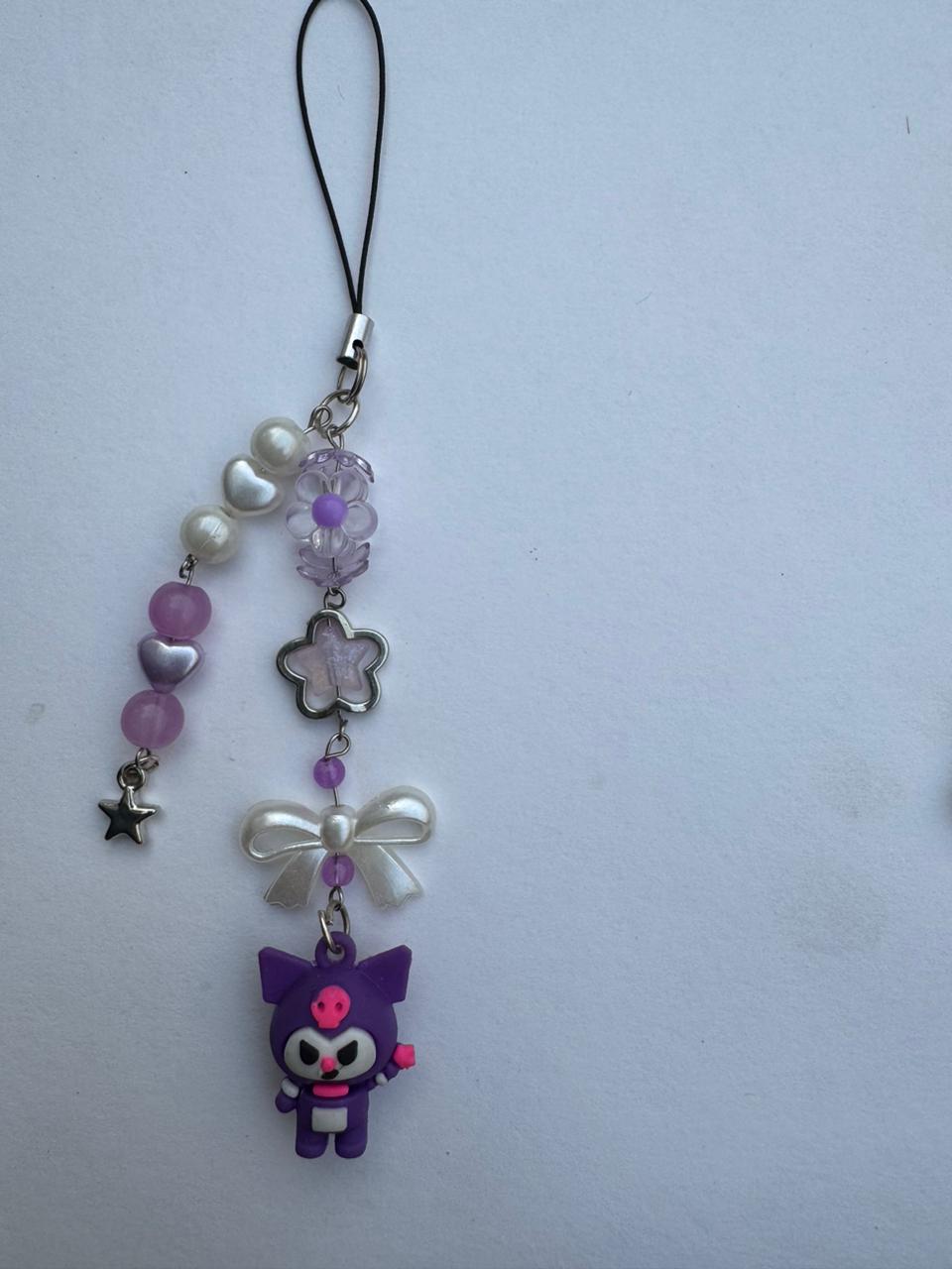 Purple Kuromi Phone Charm
