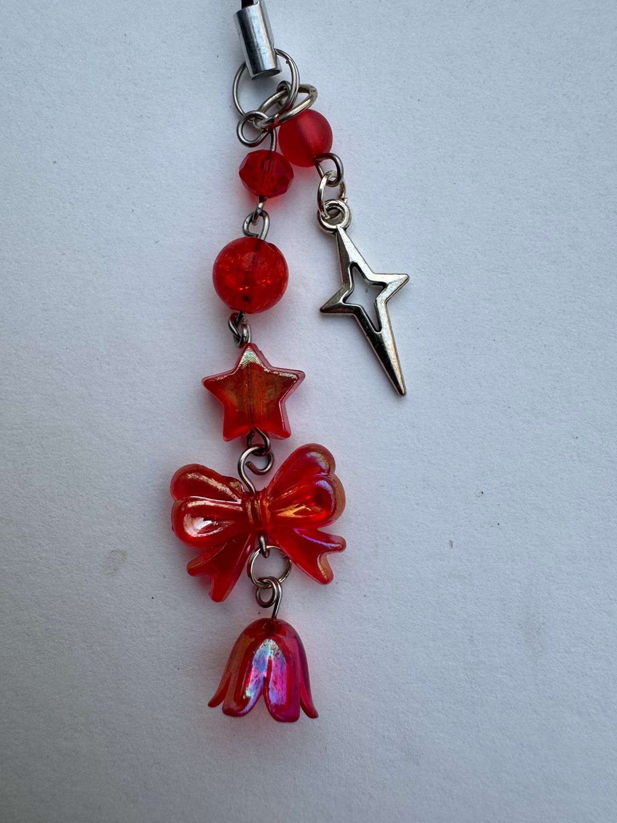 Red Bow Phone Charm
