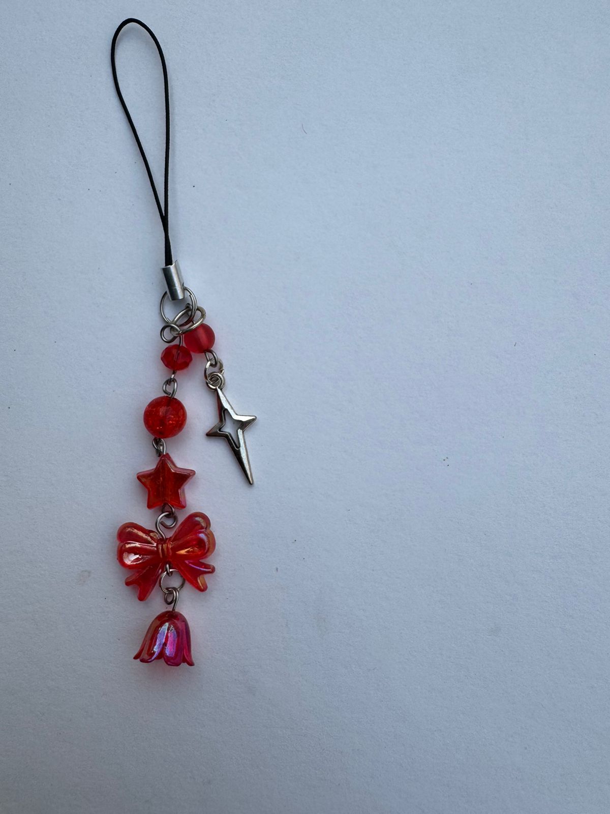 Red Bow Phone Charm