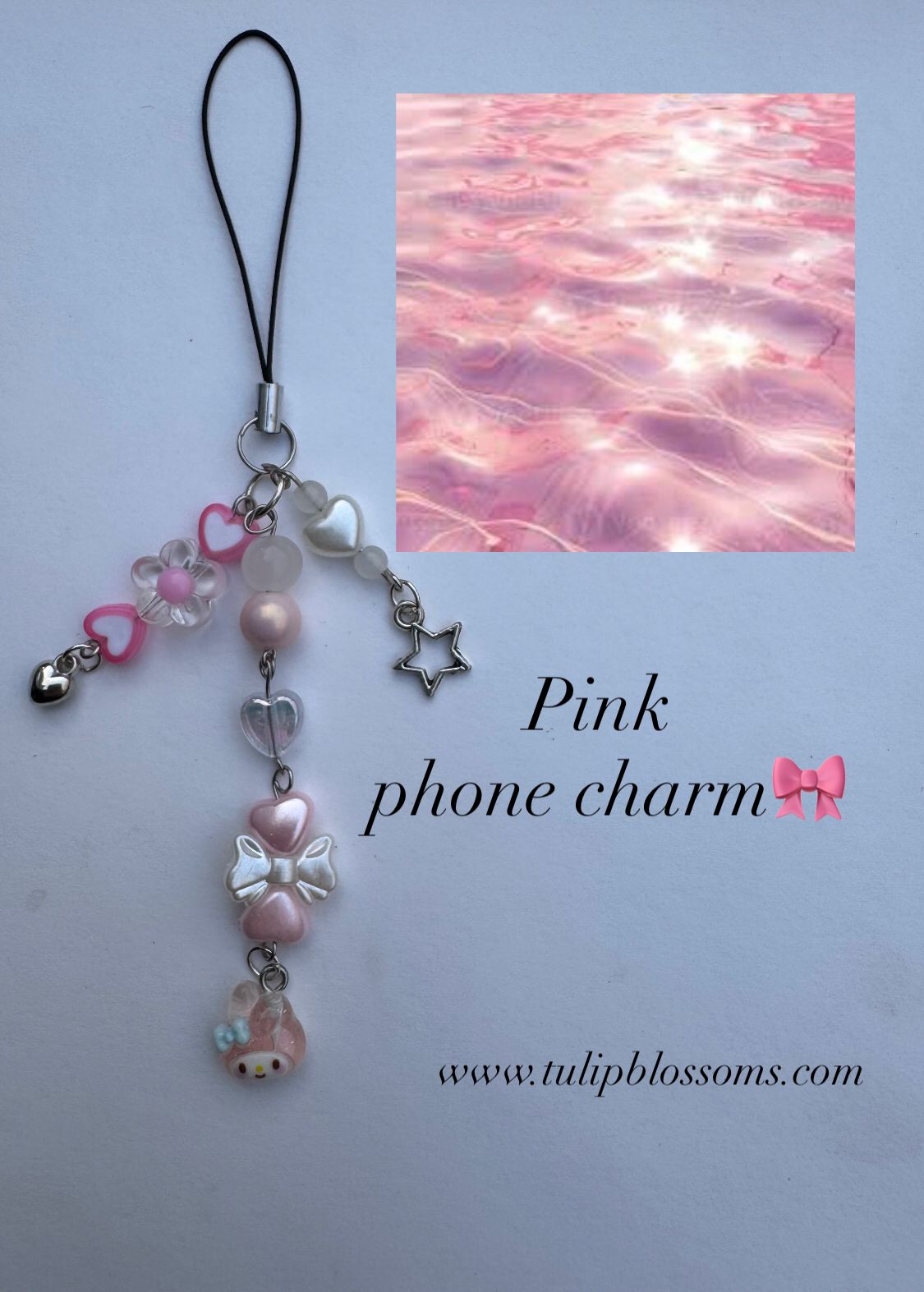 Pink Phone Charm