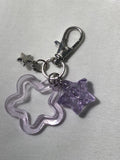 Purple Stars  Keychain