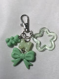 Green Bow Keychain